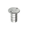 Zoo Hardware Fulton & Bray Dust Excluding Socket For Flush Bolts (Wood), Polished Chrome