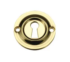 Zoo Hardware Fulton & Bray Standard Profile Escutcheon, Polished Brass