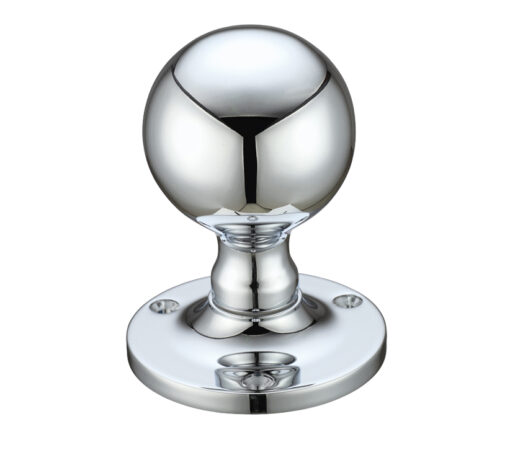 Zoo Hardware Fulton & Bray Ball Mortice Door Knobs, Polished Chrome - (Sold In Pairs)