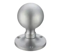 Zoo Hardware Fulton & Bray Ball Mortice Door Knobs, Satin Chrome (Sold In Pairs)