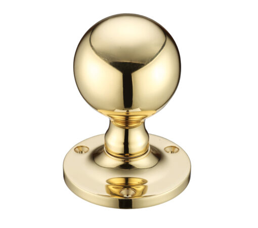 Zoo Hardware Fulton & Bray Ball Mortice Door Knobs, Polished Brass (Sold In Pairs)