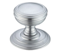 Zoo Hardware Fulton & Bray Concealed Fix Mortice Door Knobs, Satin Chrome - (Sold In Pairs)