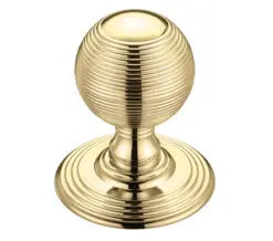 Zoo Hardware Fulton & Bray Ringed Mortice Door Knobs, Polished Brass - (Sold In Pairs)