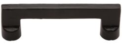 M Marcus Contemporary Cabinet Pull Handle (96Mm, 128Mm, 160Mm Or 192Mm), Smooth Black Iron