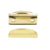 Zoo Hardware Fulton & Bray Window Sash Lift, Polished Brass