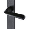 M Marcus Ironbridge Door Handles, Smooth Black Iron (Sold In Pairs)