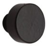 M Marcus Round Cupboard Knob (32Mm Or 38Mm), Smooth Black Iron