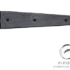 M Marcus Strap Hinge (12", 15" Or 18"), Smooth Black Iron