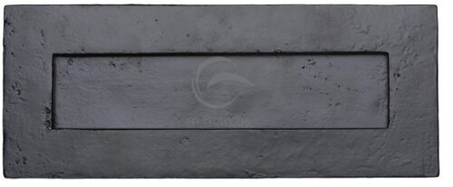 M Marcus Letter Plate (265Mm X 106Mm), Smooth Black Iron