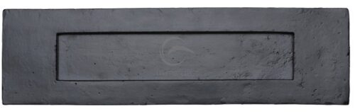 M Marcus Letter Plate (343Mm X 96Mm), Smooth Black Iron