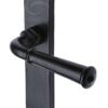 M Marcus Hadley Door Handles, Smooth Black Iron (Sold In Pairs)