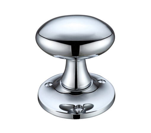 Zoo Hardware Fulton & Bray Oval Mortice Door Knobs, Polished Chrome (Sold In Pairs)