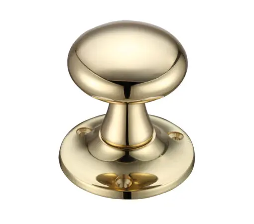 Zoo Hardware Fulton & Bray Mushroom Mortice Door Knobs, Polished Brass - (Sold In Pairs)