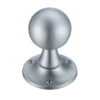 Zoo Hardware Fulton & Bray Ball Mortice Door Knobs, Satin Chrome - (Sold In Pairs)