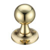 Zoo Hardware Fulton & Bray Ball Mortice Door Knobs, Polished Brass (Sold In Pairs)