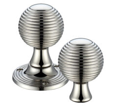 Zoo Hardware Fulton & Bray Queen Anne Rim Door Knobs, Pvd Stainless Nickel (Sold In Pairs)