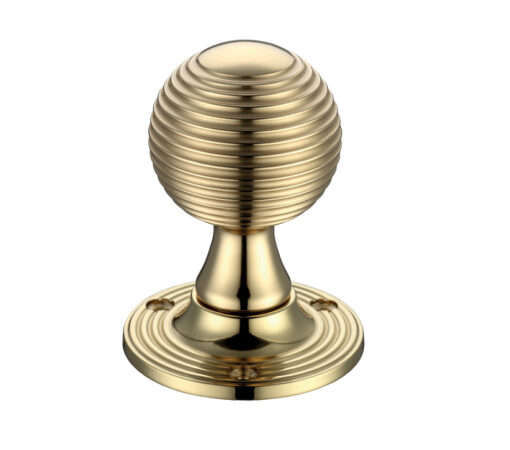 Zoo Hardware Fulton & Bray Queen Anne Mortice Door Knobs, Polished Brass - (Sold In Pairs)