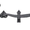 M Marcus Ring Gate Latch (238Mm Length), Smooth Black Iron