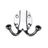 Zoo Hardware Fulton & Bray Double Robe Hook, Polished Chrome