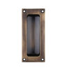 Zoo Hardware Fulton & Bray Rectangular Flush Pull, Florentine Bronze