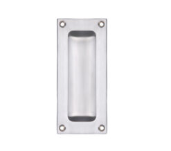 Zoo Hardware Fulton & Bray Rectangular Flush Pull, Satin Chrome