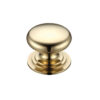 Victorian Cupboard Knob, Polished Brass