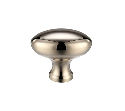 Oval Cupboard Knobs (32mm OR 38mm), PVD Stainless Polished Nickel