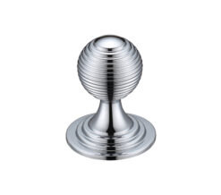 Zoo Hardware Fulton & Bray Queen Anne Ringed Cupboard Knob (25Mm, 32Mm Or 38Mm), Polished Chrome