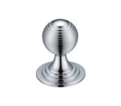 Zoo Hardware Fulton & Bray Queen Anne Ringed Cupboard Knob (25Mm, 32Mm Or 38Mm), Polished Chrome