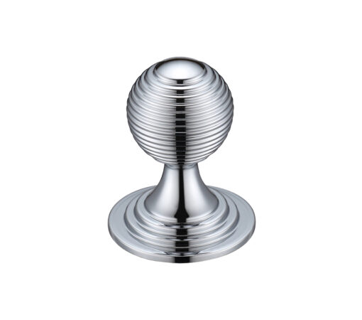 Zoo Hardware Fulton & Bray Queen Anne Ringed Cupboard Knob (25Mm, 32Mm Or 38Mm), Polished Chrome