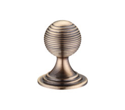 Queen Anne Ringed Cupboard Knob (25mm, 32mm OR 38mm), Florentine Bronze