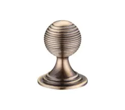 Queen Anne Ringed Cupboard Knob (25mm, 32mm OR 38mm), Florentine Bronze