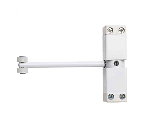 Frelan Hardware Surface Mounted Spring Arm Door Closer, White