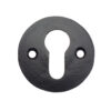 Zoo Hardware Foxcote Foundries Round Euro Profile Escutcheon, Black Antique