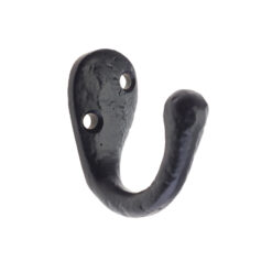 Zoo Hardware Foxcote Foundries Coat Hook (22Mm X 40Mm), Black Antique