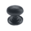 Zoo Hardware Foxcote Foundries Oval Cupboard Knob (35Mm X 25Mm), Black Antique