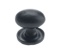 Zoo Hardware Foxcote Foundries Oval Cupboard Knob (35Mm X 25Mm), Black Antique