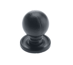 Zoo Hardware Foxcote Foundries Round Cupboard Knob (36.5Mm), Black Antique