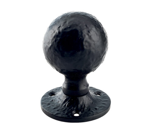 Zoo Hardware Foxcote Foundries Ball Mortice Knob, Black Antique (Sold In Pairs)