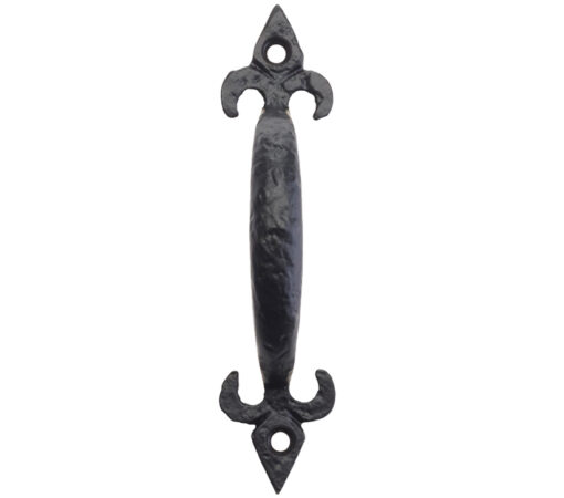 Zoo Hardware Foxcote Foundries Fleur De Lys Pull Handle (127Mm Or 152Mm), Black Antique