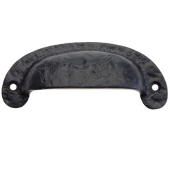 Zoo Hardware Foxcote Foundries Drawer Pull (100Mm C/C), Black Antique