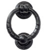 Zoo Hardware Foxcote Foundries Ring Knocker (127Mm Diameter), Black Antique