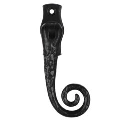 Zoo Hardware Foxcote Foundries Monkey Tail Lockable Casement Fastener, Black Antique