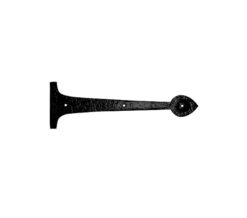 Zoo Hardware Foxcote Foundries Hinge Front (12", 15" Or 18"), Black Antique (Sold In Pairs)