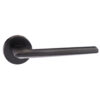 Forme Boston Lever Door Handle on Minimal Round Rose - Matt Black