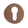 Forme Euro Escutcheons on Minimal Round Rose - Urban Satin Copper