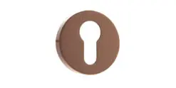 Forme Euro Escutcheons on Minimal Round Rose - Urban Satin Copper