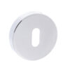 Forme Key Escutcheons on Minimal Round Rose - Polished Chrome