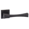 Forme Artemide Lever Door Handle on Minimal Square Rose - Matt Black