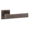 Forme Asti Lever Door Handle on Minimal Square Rose - Urban Bronze